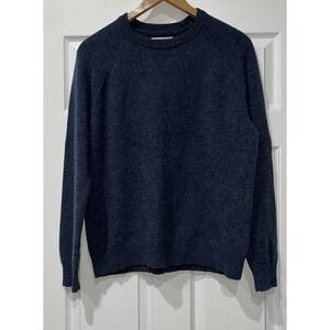 Goodthreads Men's Lambswool Sweater Size‎ XL Blue Crewneck Knit Pullover Casual
